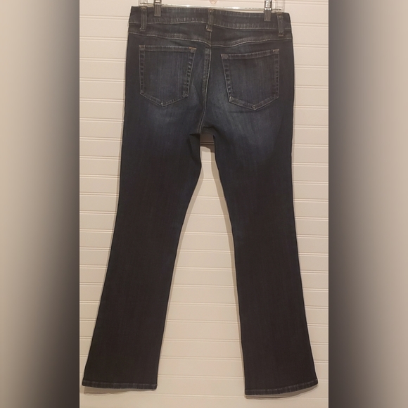 CAbi Distressed Faded Straight Leg Denim Jeans - Picture 2 of 3